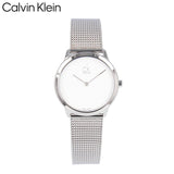 Calvin Klein Minimal White Dial Silver Mesh Bracelet Watch for Women - K3M2212Y Buy Now By Calvin Klein