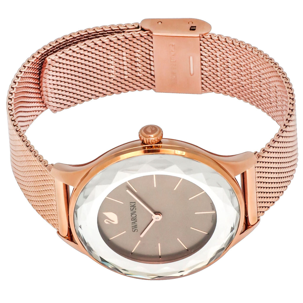 Swarovski Octea Nova Grey Dial Gold Mesh Bracelet Watch for Women - 5451634 Buy Now By Swarovski