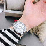 Guess G-Twist Silver Dial Silver Steel Strap Watch for Women - W1082L1 Buy Now By Guess