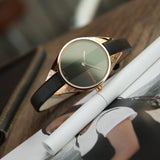 Calvin Klein Rebel Black Dial Black Leather Strap Watch for Women - K8P236C1 Buy Now By Calvin Klein