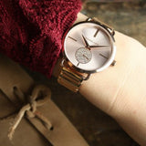 Michael Kors Portia Rose Gold Dial Two Tone Steel Strap Watch for Women - MK3706 Buy Now By Michael Kors