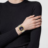 Versace Greca Logo Moonphase Black Dial Two Tone Steel Strap Watch for Men - VE7G00223 Buy Now By Versace