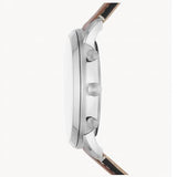 Fossil Neutra Chronograph White Dial Brown Leather Strap Watch for Men - FS5380 Buy Now By Fossil