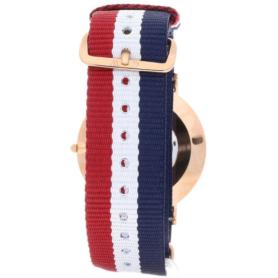 Daniel Wellington Classic Cambridge White Dial Two Tone NATO Strap Watch For Men - DW00100003 Buy Now By Daniel Wellington