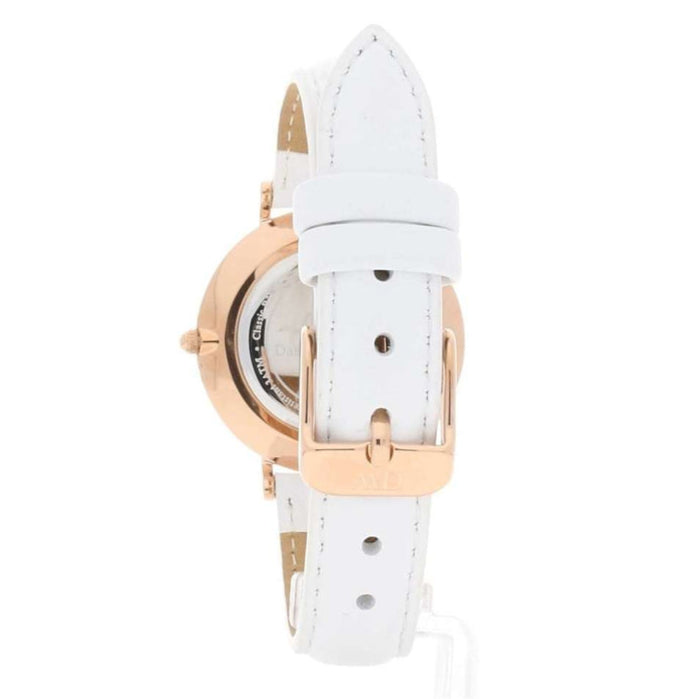 Daniel Wellington Petite Bondi White Dial White Leather Strap Watch for Women - DW00100189 Buy Now By Daniel Wellington