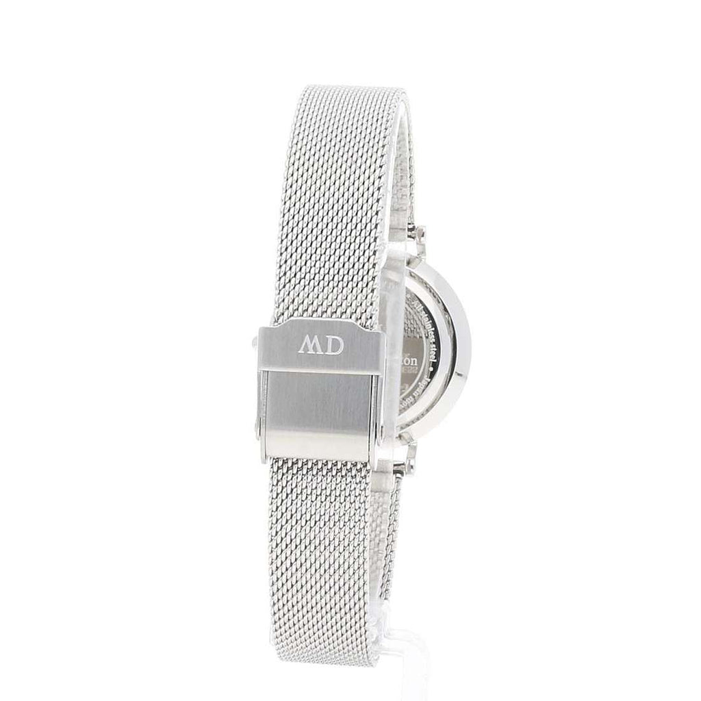 Daniel Wellington Petite Sterling Black Dial Silver Mesh Bracelet Watch For Women - DW00100218 Buy Now By Daniel Wellington