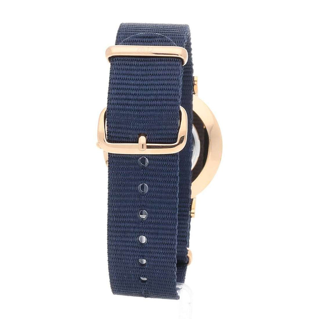 Daniel Wellington Classic Bayswater White Dial Navy Blue NATO Strap Watch For Women - DW00100279 Buy Now By Daniel Wellington