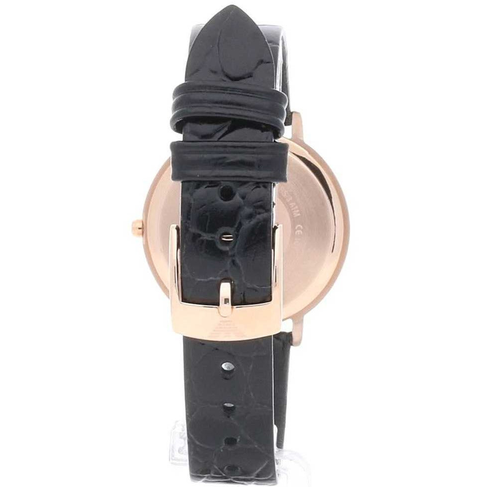 Emporio Armani Kappa Quartz Black Dial Black Leather Strap Watch For Women - AR11064 Buy Now By Emporio Armani