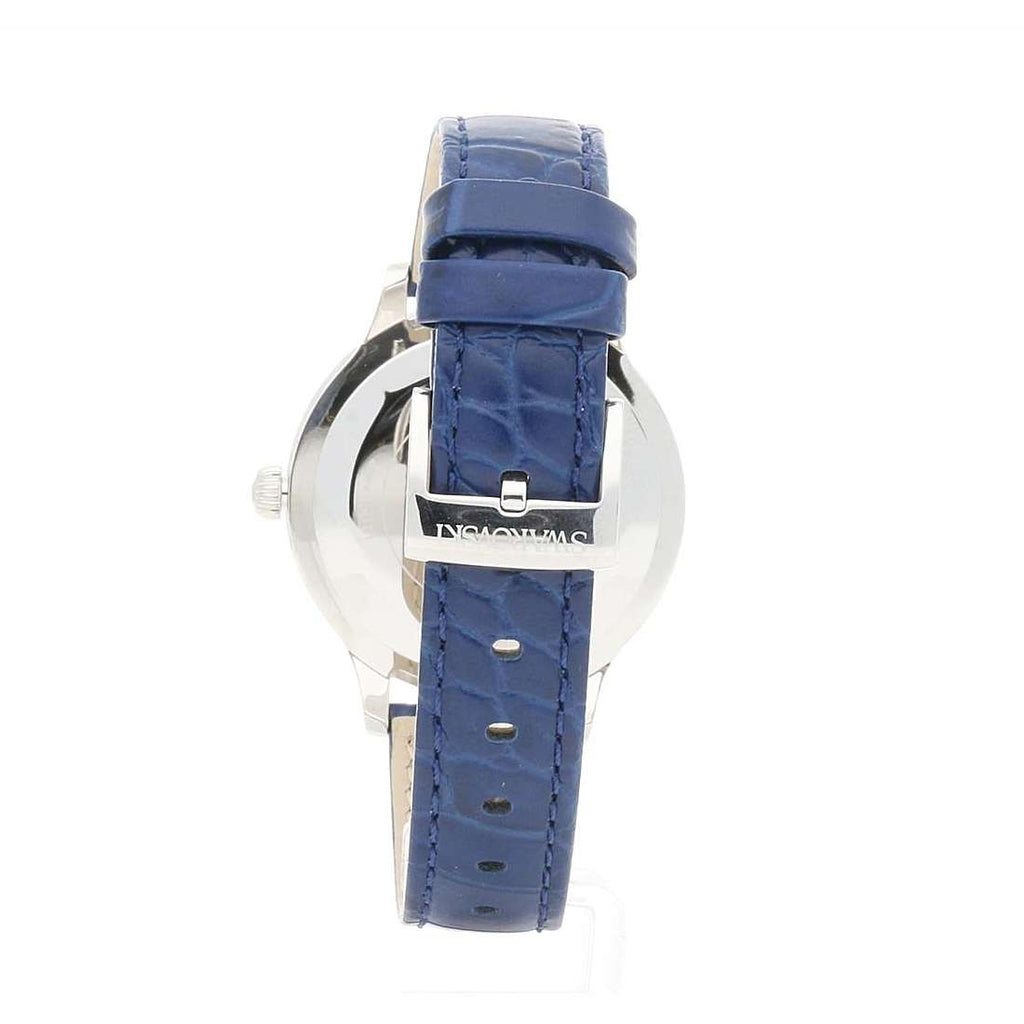 Swarovski Octea Lux Moon Crystal Blue Dial Blue Leather Strap Watch for Women - 5516305 Buy Now By Swarovski