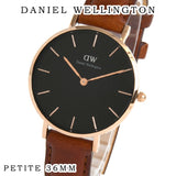 Daniel Wellington Petite St Mawes Black Dial Brown Leather Strap Watch For Women - DW00100169 Buy Now By Daniel Wellington