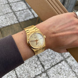 Tissot PRX Gold Dial Gold Steel Strap Watch for Men - T137.210.33.021.00 Buy Now By Tissot