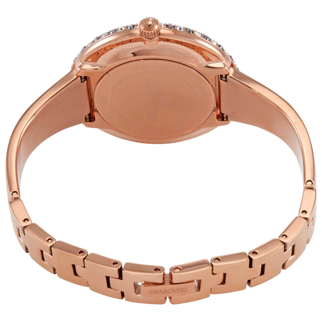 Swarovski Crystal Rose Black Dial Rose Gold Steel Strap Watch for Women - 5484050 Buy Now By Swarovski