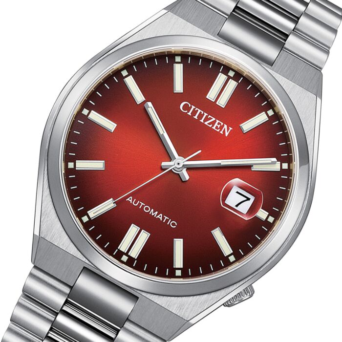 Citizen Tsuyosa Automatic Red Dial Silver Steel Strap Watch For Men - NJ0150-56W Buy Now By Citizen