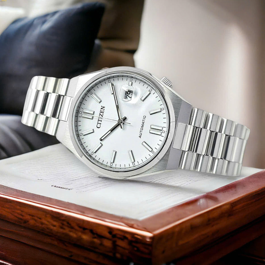 Citizen Tsuyosa Automatic White Dial Silver Steel Strap Watch For Men - NJ0150-81A Buy Now By Citizen