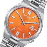Citizen Tsuyosa Automatic Orange Dial Silver Steel Strap Watch For Men - NJ0151-88Z Buy Now By Citizen