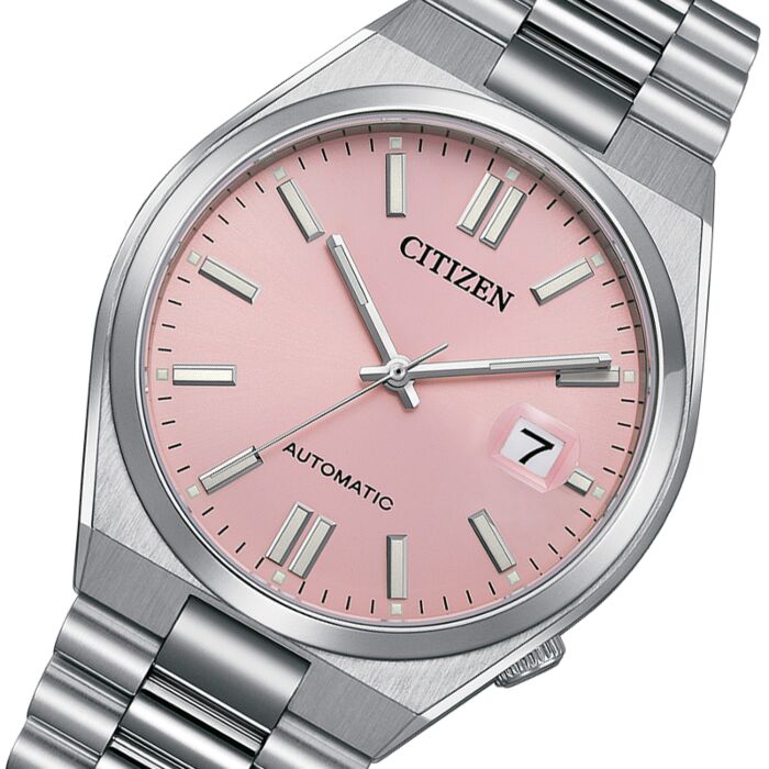 Citizen x Pantone Automatic Dreamy Pink Dial Silver Steel Strap Watch For Men - NJ0158-89X Buy Now By Citizen