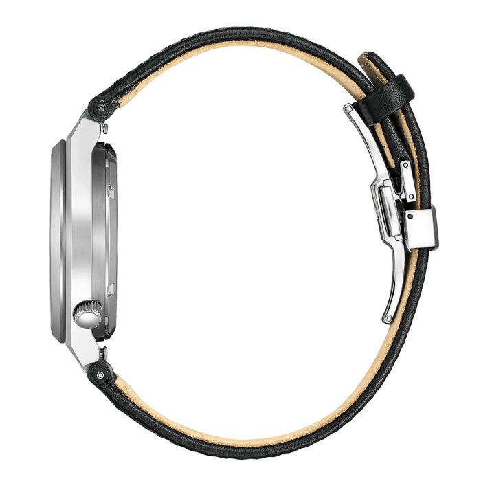 Citizen Tsuyosa Automatic Grey Dial Black Leather Strap Watch for Men - NK5010-01H Buy Now By Citizen