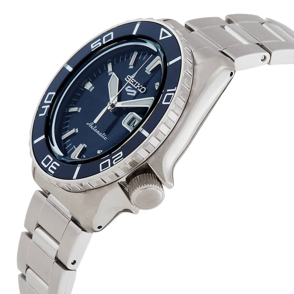 Seiko 5 Sports Automatic Blue Dial Silver Steel Strap Watch for Men - SRPK97K1 Buy Now By Seiko
