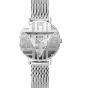 Guess Iconic Quartz Silver Dial Silver Mesh Bracelet Watch For Women - GW0527L1 Buy Now By Guess