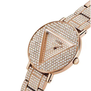 Guess Trend Diamonds Rose Gold Dial Rose Gold Steel Strap Watch for Women - GW0512L3 Buy Now By Guess