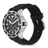 Emporio Armani Meccanico Automatic Black Dial Black Silicone Strap Watch For Men - AR60062 Buy Now By Emporio Armani