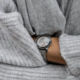 Movado Bold Ceramic Silver Dial Silver Steel Strap Watch for Women - 3600638 Buy Now By Movado