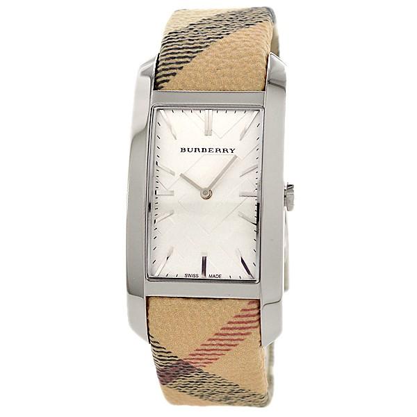 Burberry The Pioneer Silver Dial Haymarket Beige Leather Strap Watch for Women - BU9406 Buy Now By Burberry