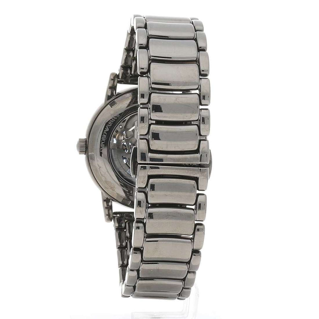 Emporio Armani Meccanico Automatic Grey Dial Grey Steel Strap Watch For Men - AR60029 Buy Now By Emporio Armani