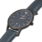 Emporio Armani Renato Blue Dial Blue Leather Strap Watch For Men - AR2479 Buy Now By Emporio Armani