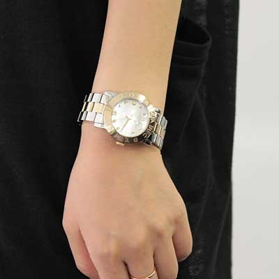 Marc Jacobs Amy Silver Dial Two Tone Steel Strap Watch for Women - MBM3139 Buy Now By Marc Jacobs