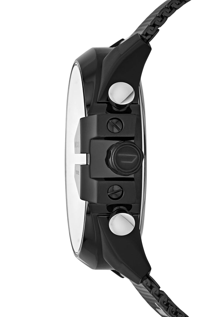 Diesel Mega Chief Chronograph Grey Dial Brown Leather Strap Watch For Men - DZ4463 Buy Now By Diesel