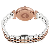Emporio Armani Gianni T Bar Pink Dial Two Tone Steel Strap Watch For Women - AR11223 Buy Now By Emporio Armani