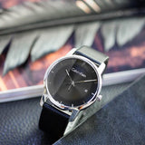 Calvin Klein City Quartz Black Dial Black Leather Strap Watch for Men - K2G2G1C1 Buy Now By Calvin Klein
