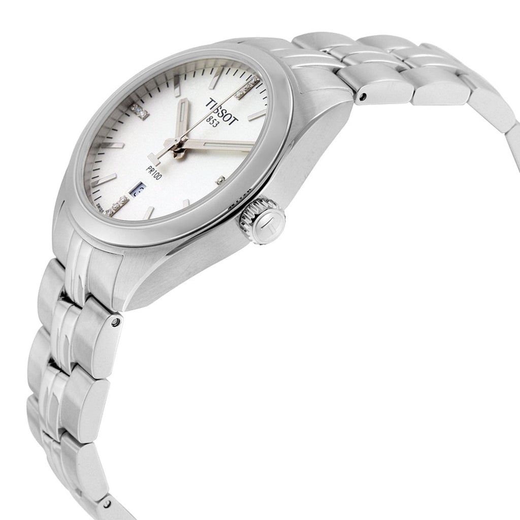 Tissot T Classic PR 100 Lady Silver Dial Watch For Women - T101.210.11.036.00 Buy Now By Tissot