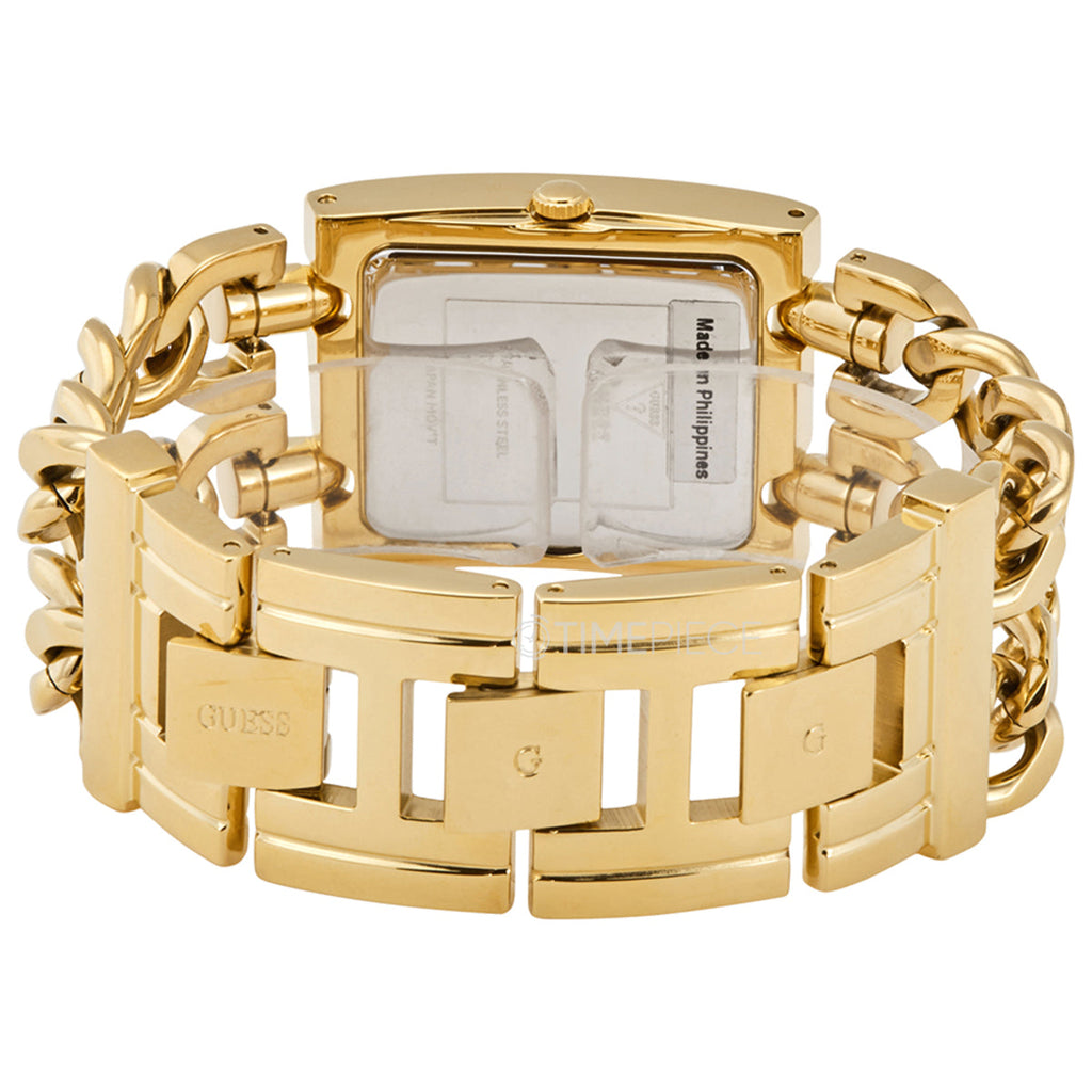Guess Mod Heavy Metal Gold Dial Gold Steel Strap Watch For Women - W1117L2 Buy Now By Guess