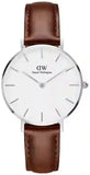 Daniel Wellington Classic Petite St Mawes White Dial Brown Leather Strap Watch For Women - DW00100187 Buy Now By Daniel Wellington