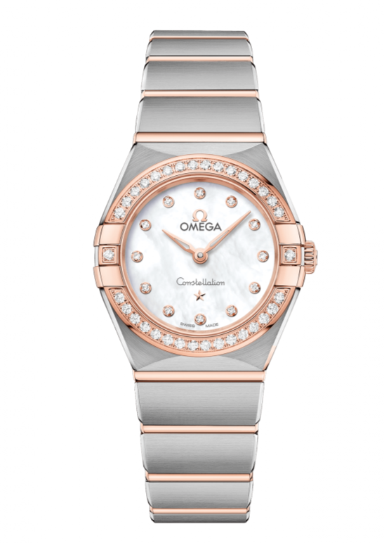 Omega Constellation Quartz Diamonds Mother of Pearl Dial Two Tone Steel Strap Watch for Women - 131.25.25.60.55.001 Buy Now By Omega