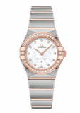 Omega Constellation Quartz Diamonds Mother of Pearl Dial Two Tone Steel Strap Watch for Women - 131.25.25.60.55.001 Buy Now By Omega