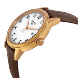 Tissot T Classic Carson Quartz White Dial Brown Leather Strap Watch for Men - T085.410.36.012.00 Buy Now By Tissot