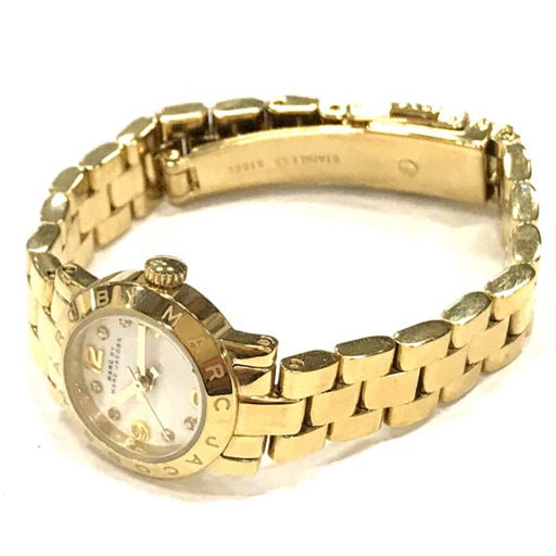 Marc Jacobs Amy Dinky White Dial Gold Steel Strap Watch for Women - MBM3226 Buy Now By Marc Jacobs
