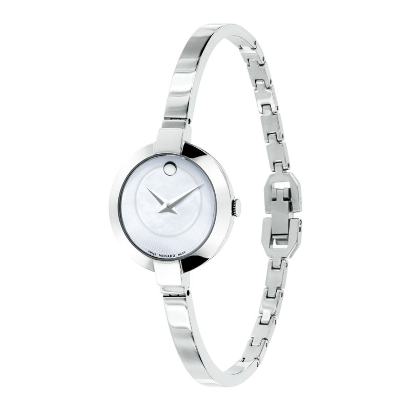 Movado Bela Mother of Pearl Dial Silver Steel Strap Watch For Women - 0606616 Buy Now By Movado