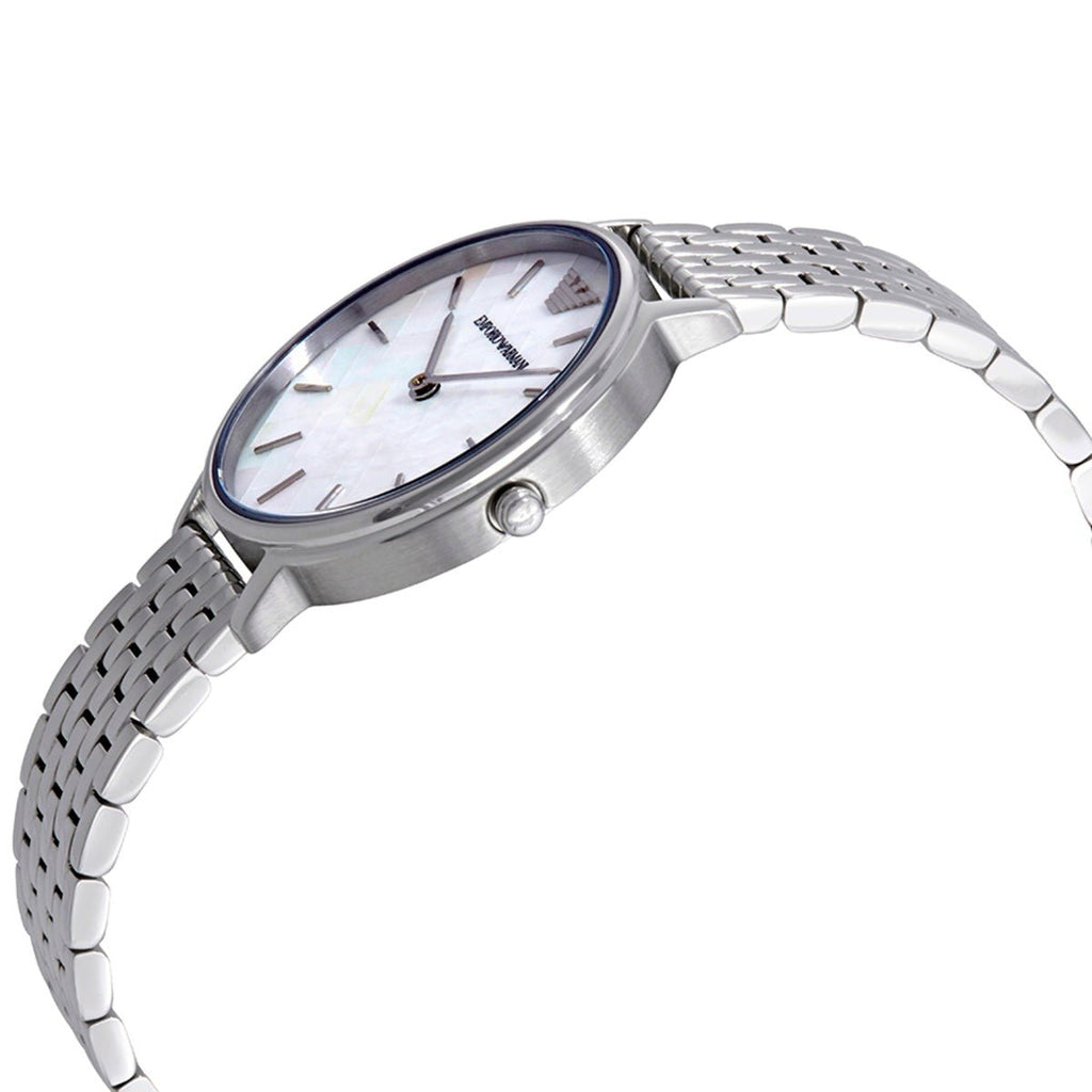 Emporio Armani Mother of Pearl Dial Silver Steel Strap Watch For Women - AR11112 Buy Now By Emporio Armani