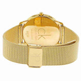 Calvin Klein Minimal White Dial Gold Mesh Bracelet Watch for Men - K3M21526 Buy Now By Calvin Klein