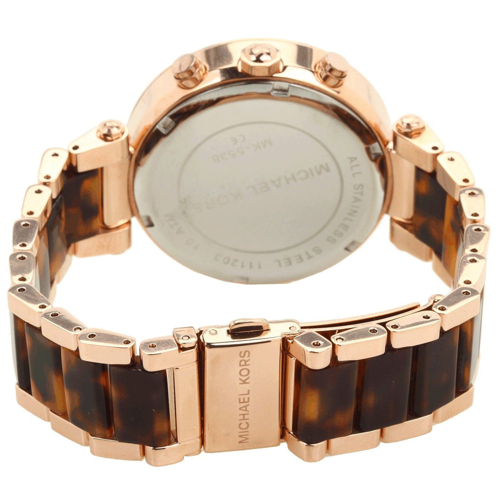 Michael Kors Parker Rose Gold Dial Two Tone Steel Strap Watch for Women - MK5538 Buy Now By Michael Kors