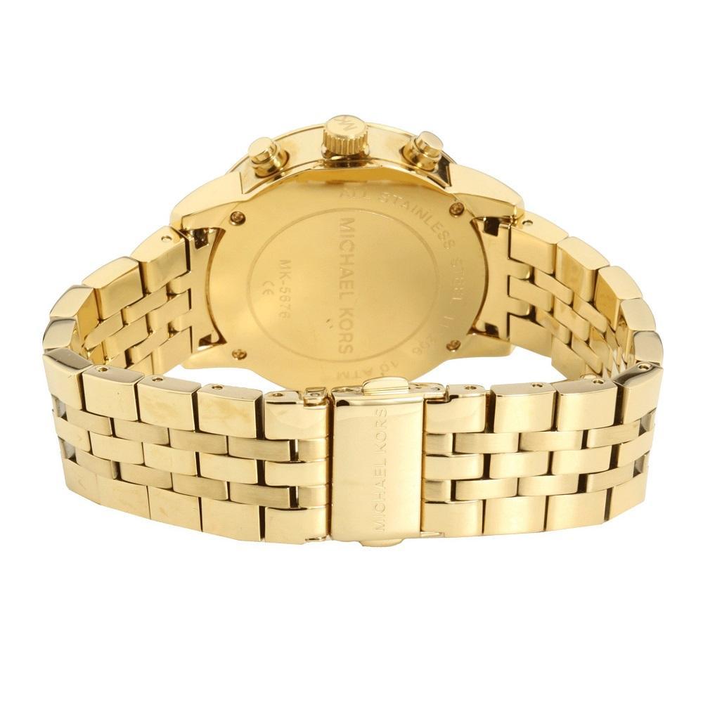 Michael Kors Ritz Chronograph Gold Dial Gold Steel Strap Watch for Women - MK5676 Buy Now By Michael Kors