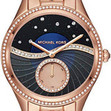 Michael Kors Lauryn Blue Dial Rose Gold Steel Strap Watch for Women - MK3723 Buy Now By Michael Kors