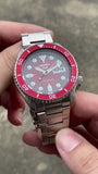 Seiko 5 Sports Mechanical Limited Edition Red Dial Silver Steel Strap Watch For Men - SRPK63K1 Buy Now By Seiko