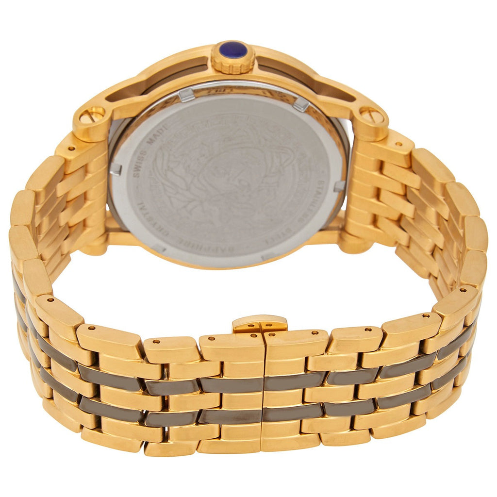 Versace Palazzo Empire White Dial Two Tone Steel Strap Watch for Men - VERD00418 Buy Now By Versace