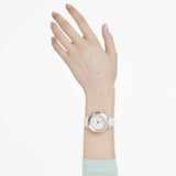 Swarovski Octea Chrono Crystals White Dial White Leather Strap Watch for Women - 5671150 Buy Now By Swarovski
