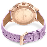 Swarovski Octea Lux Chrono Purple Dial Purple Leather Strap Watch for Women - 5632263 Buy Now By Swarovski